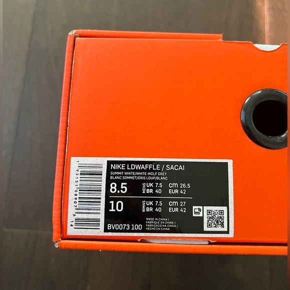 Nike LdWaffle Sacai Summit White/Wolf Grey - Picture 6 of 6